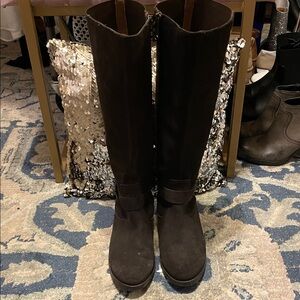 Donald J. Pliner Black Over the Knee Boots